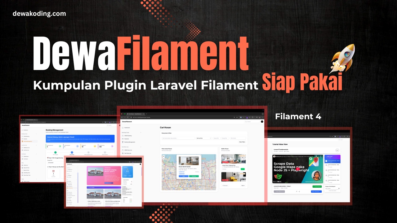 DewaFilament - Kumpulan Plugin Laravel Filament Siap Pakai